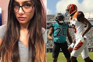 Jalen Porn Star - Pornhub star Mia Khalifa launches furious rant at NFL ace AJ Green after  his punch-up with Jalen Ramsey | The Sun