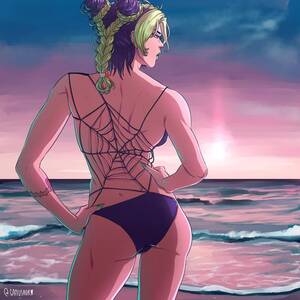 Bizarre Beach - Jolyne beach day (Gamusaur) : r/StardustCrusaders