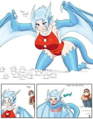 Dragon Human Monster Porn - A Dragon Girl's Christmas : r/MonsterGirl