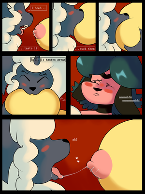 Miltank Porn Comic - Rule 34 - 2girls absol anthro anthrofied areolae big breasts black border  black eyes blue fur blue hair blue skin blush bovine breast sucking breasts  canine close-up closed eyes comic cow deviantart