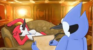 Hentai Regular Show Margaret Porn - Mordecai and Margaret recreating romantic movie scene â€“ Regular Show Porn