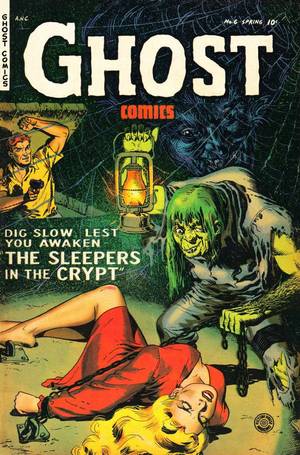 Monster Pulse Porn - Ghost Comics No 6 Pulp Fiction Comic Book Cover Image Shows A Hunchback  Monster Chaining The Helpless Blonde Woman To The Floor While A Man With A  Gun Comes ...