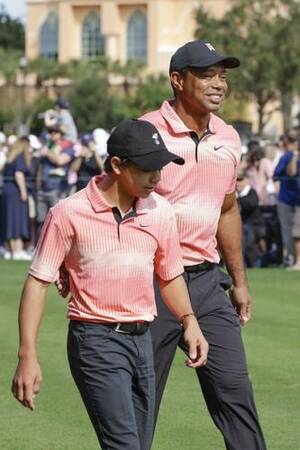 Annika Sorenstam Porn - Woods and son hobble to a 59, 2 back of Team Thomas