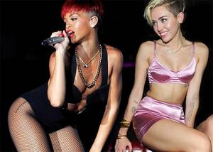 Miley Cyrus Dildo Porn - Miley Cyrus' scanty outfits: Porn-inspired pop divas should wear more  clothes.