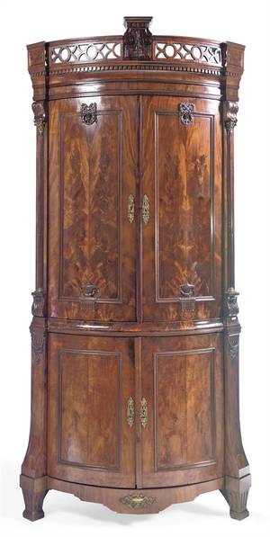 Dutch 18th Century Porn - A DUTCH ORMOLU-MOUNTED MAHOGANY CORNER CABINET - LATE 18TH CENTURY