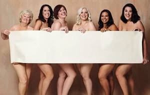 naked group mirror shot - Weight Watchers nude group