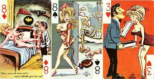 drawn porn cards - Vintage Erotic Playing Cards for sale from Vintage Nude Photos!