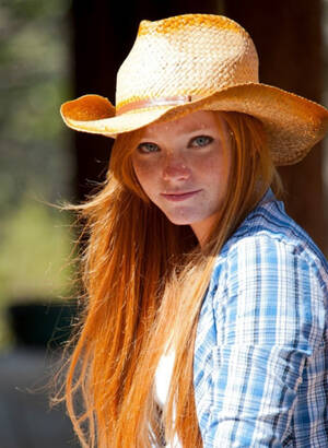 Country Redhead Porn - Ginger Cowgirl... Porn Pic - EPORNER