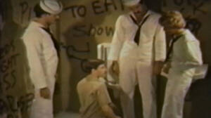 Gay Sailor Porn - Dominated by perverse gay sailors in the toilets gay porn video on  VintageGayMovies