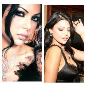 Haifa Wehbe Fake Porn - Haifa Wehbe - black kajal, - fake eyelashes, - bronze and black eyeshadow