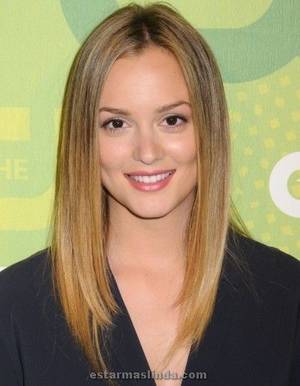 Emily Porn Amateur Blonde Acne - Leighton Meesters long straight hairstyle hair-and-beauty