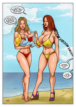 Cartoon Beach Porn - Hot sluts with milky tits starving for hard fuck in beach cartoon porn