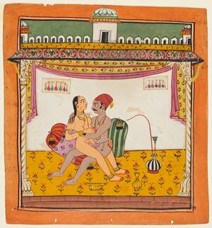 indian erotic sexart - File:India, Chamba style - A couple seated against two pillows engaged in  sex, from an erotic series - 2018.110 - Cleveland Museum of Art.jpg -  Wikimedia Commons