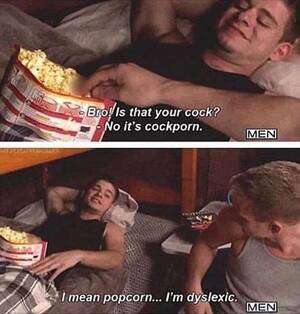 Gay Food Porn Captions - Gay porn has the most clever lines :) : r/notgayporn