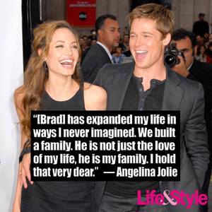 Angelina Jolie Porn Captions - These Brad Pitt and Angelina Jolie Quotes Will Completely Break Your Heart  - Life & Style