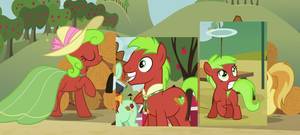 Mlp Apple Family Porn - #194092 - apple bottom, apple cinnamon, apple cinnamon family, apple family,  bolo tie, clothes, dress, hat, plate spinning, red june, safe - Derpibooru  - My ...