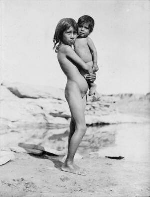 naked indian girls gallery - File:Nude pueblo Indian girl holding small child.jpg - Wikimedia Commons