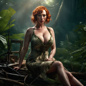 christina hendricks xxx cartoon nude - christina hendricks as voluptuous erotic indan sex godess\