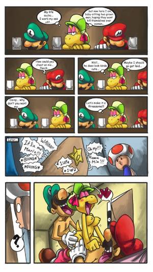 Mario Hd Ass Porn - e621 <3 ? ambiguous_penetration being_watched bittenhard breasts comic  double_penetration female grin group group_sex hi_res human