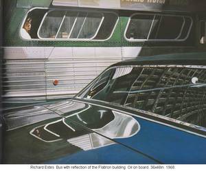 Liz Estes Porn - BUS WITH REFLECTION OF THE FLATIRON BUILDING