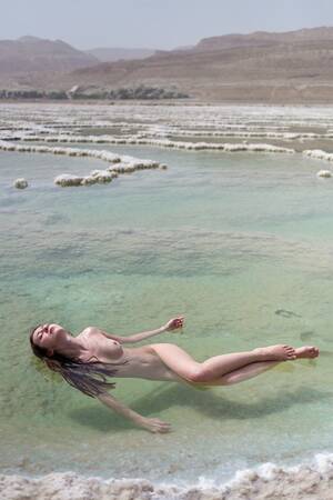 Nude Beach Cum - It's very easy to float at the Dead Sea. [NSFW] : r/pics