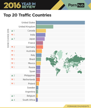 Map Porn - A map of the world's favourite porn | indy100 | indy100