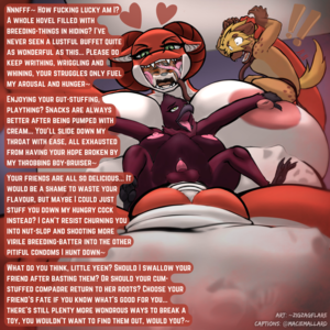 Furry Cock Vore Porn - HxM/H] No amount of toys will sate her hunger~ [Futanari] [Furry]  [Giantess] [Size difference] [Oral vore] [Cock vore] [Noncon] [Sinverse] :  r/yiffcaptions