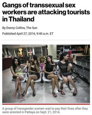 jamie lee curtis tranny - Gangs of transsexual sex workers are attacking tourists in Thailand\