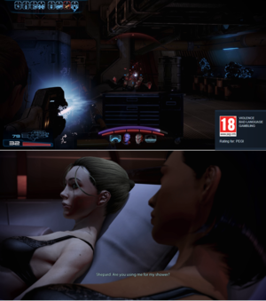 mass effect lesbian shower sex - I can never understand the censorship in Mass Effect. : r/masseffect