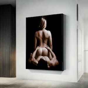 black couple making love art - Black Couple Sex Art - Etsy