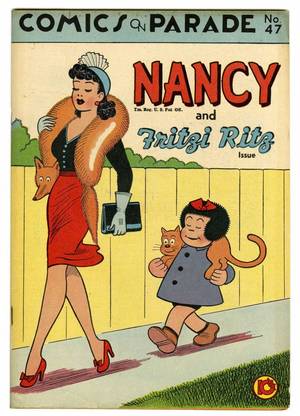 nancy cartoon nude - Comics On Parade #47 Nancy and Fritzi Ritz - Davis Crippen (United Features  Syndicate