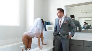 cheating before wedding - Brunette nympho fucks the best man just before wedding @bangbros #Cheating  ...