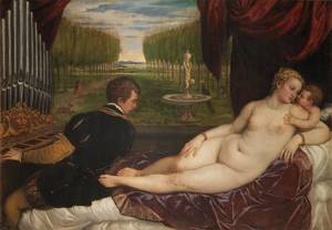 17th Century Porn Art - Titian's â€œVenus With an Organist and Cupid,â€ part of â€œSplendor, Myth and  Vision: Nudes From the Pradoâ€ at the Clark Art Institute in Williamstown,  Mass.