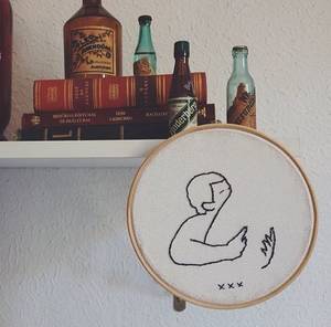 erotic oral sex drawings - embroidery - clube do bordado - porn - oral sex - orgasm - draw -  illustration