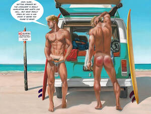 lifeguard spanking - surfer buddies spanked final - Jock Spank - Male Spanking