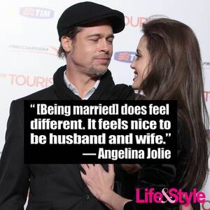 Angelina Jolie Porn Captions - These Brad Pitt and Angelina Jolie Quotes Will Completely Break Your Heart  - Life & Style