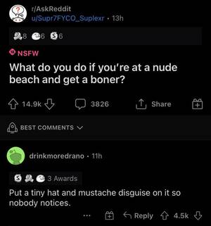 boner on nude beach - cursed_disguise : r/cursedcomments