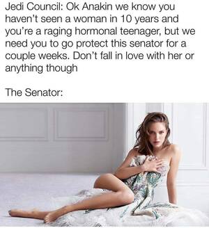 Natalie Portman Porn Captions - C'mon bra : r/starwarsmemes