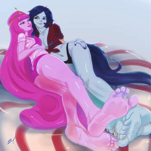 Adventure Time Femdom - Princess Bubblegum x Marceline Foot Dom ~ Adventure Time Femdom â€“ Rule 34  Femdom Club