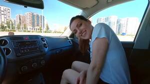 Car Swallow - She Loves To Suck Dick In The Car And Swallow Cum. Porn Video