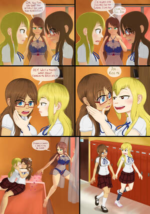 Lesbian Anime Porn Yuri True Love - Nerd vs Yuri Love Goddess True Love - 4/6 ALT â€” Weasyl