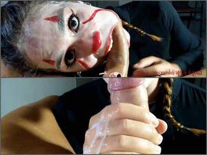 Clown Pov Teen - Real Deepthroat | IT Clown April Bigass Exciting POV Blowjob Special For  Halloween