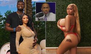 Mills Porn Star - Stephen A. Smith SLAMS porn star Moriah Mills for threatening to publish  Zion Williamson sex tapes | Daily Mail Online