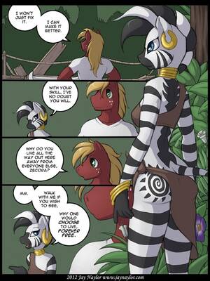 Big Mac Mlp Porn Zecora - #45731 - suggestive, artist:jaynaylor, big macintosh, zecora, earth pony,  zebra, anthro, breasts, comic, everfree forest, flower, forest, macora -  Derpibooru