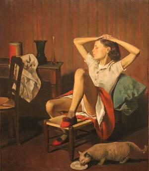 amber lancaster nude panties upskirt - DRAGON: New York's Met Museum refuses to remove Balthus painting despite  petition against promoting paedophilia