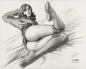 huge shemale penis pencil drawings - Erotic Pencil Sketches - 68 photos