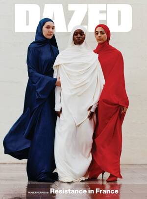 Mind Controlled Porn Women Arab - Dazed cover with Muslim women dressed in abayas in the French colours. Your  thoughts? : r/exmuslim