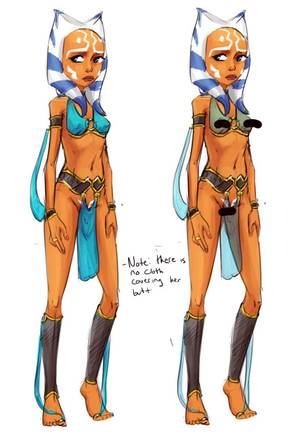 foot slave drawing - Ahsoka Slave Outfit Revisit