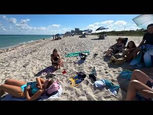 haulover beach sex group - MIAMI BEACH WALK Haulover Park Beach 4K - YouTube