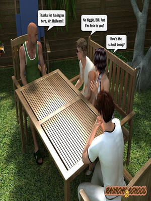 bbq cartoon sex - Raunchy School â€“ Barbecue Picnic 8muses 3D Porn Comics - 8 Muses Sex Comics